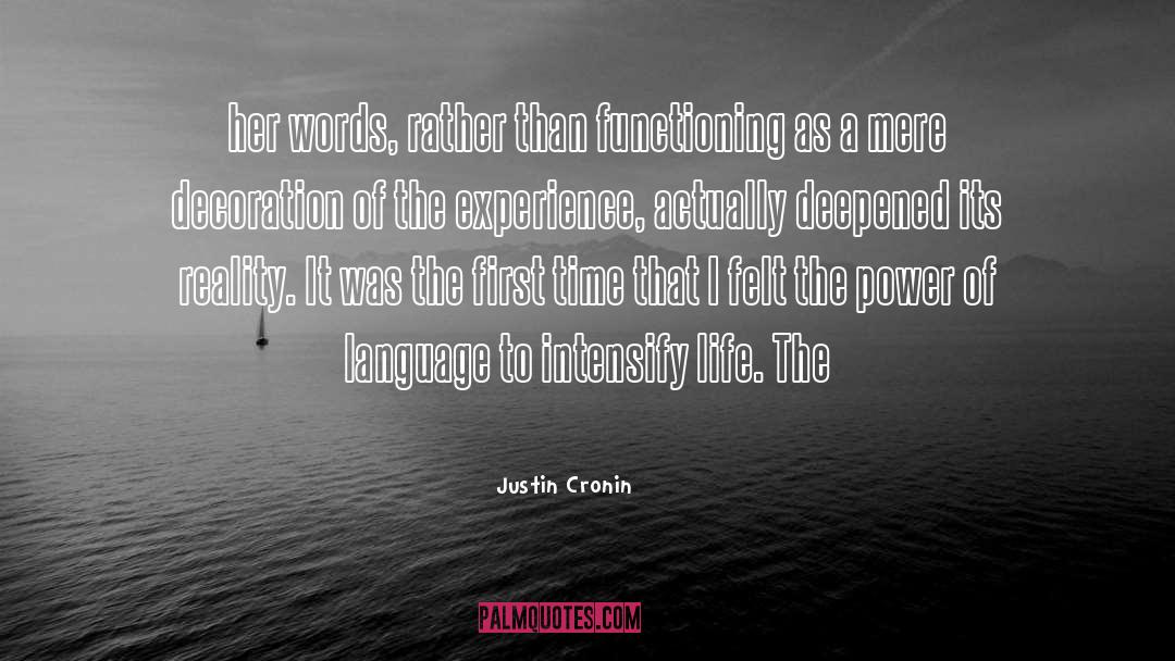 Poets Life quotes by Justin Cronin
