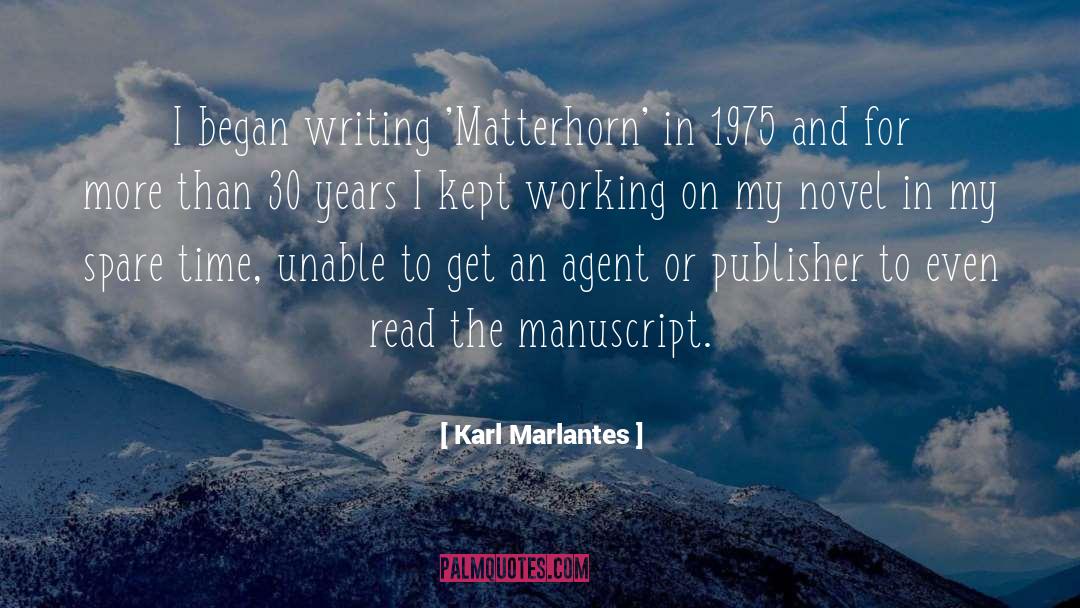 Poets On Writing quotes by Karl Marlantes