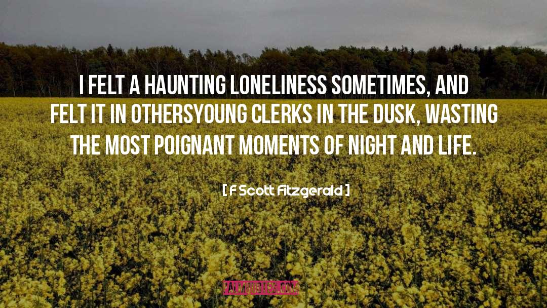 Poignant quotes by F Scott Fitzgerald