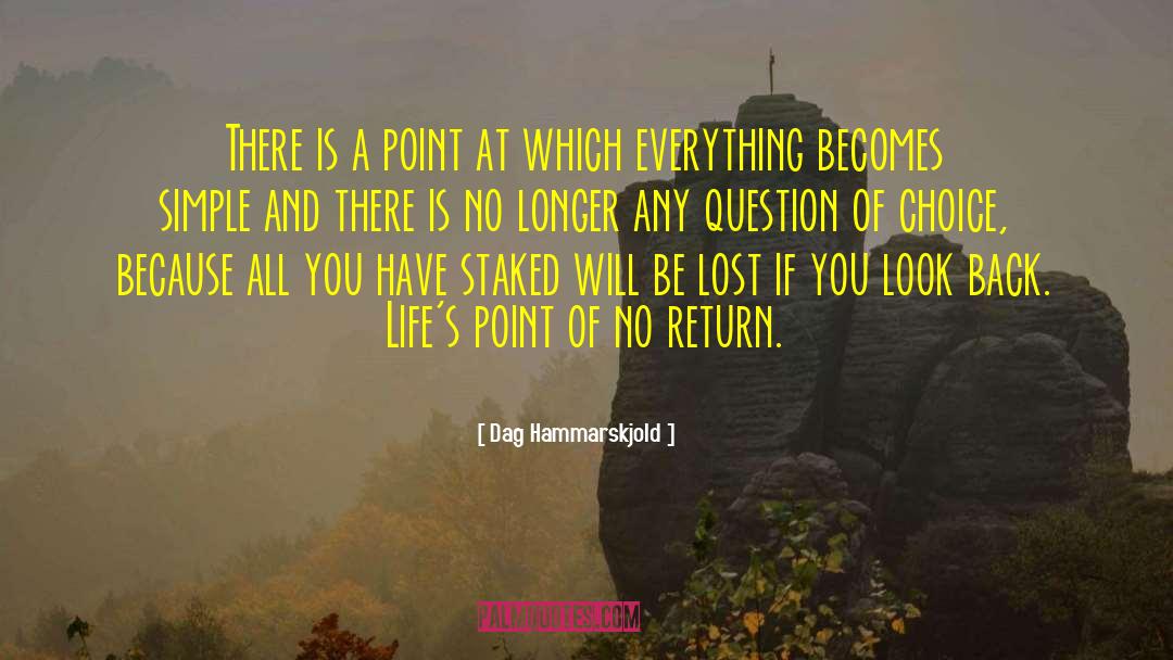 Point Of No Return quotes by Dag Hammarskjold