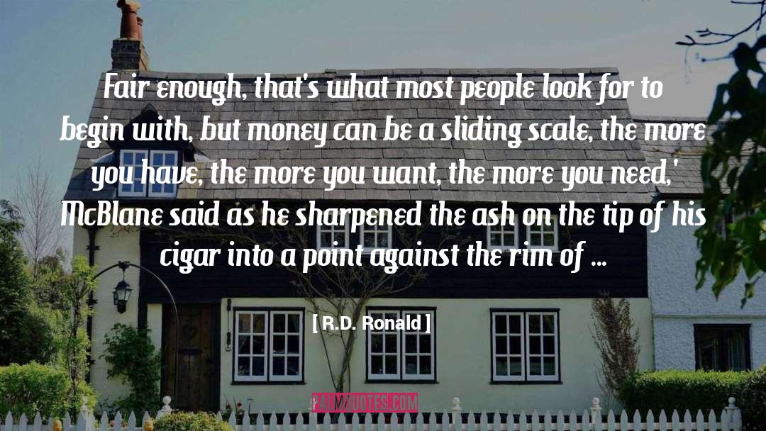 Point quotes by R.D. Ronald