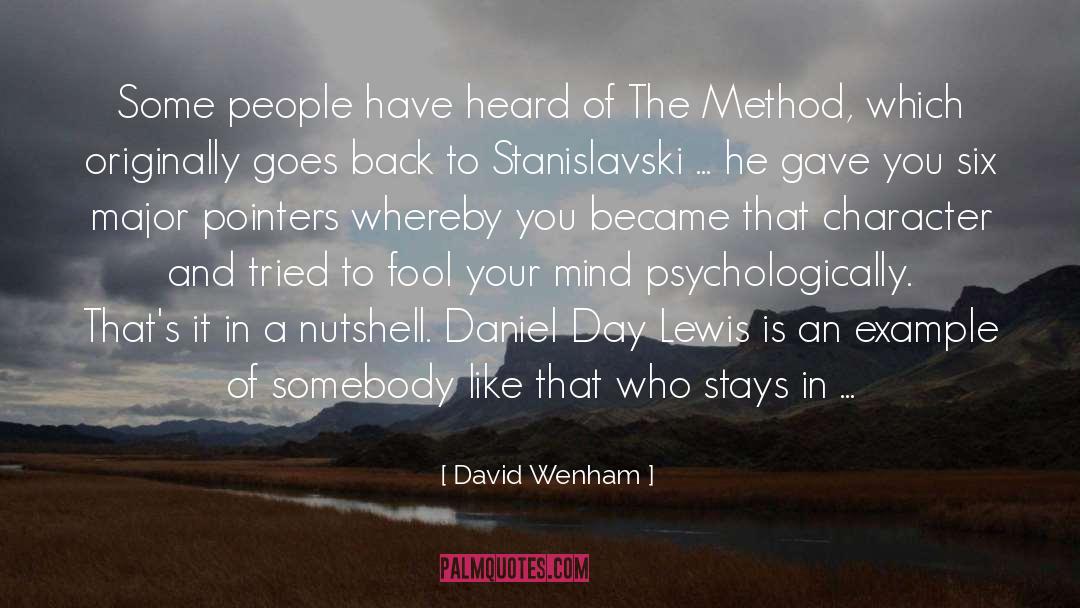 Pointers quotes by David Wenham