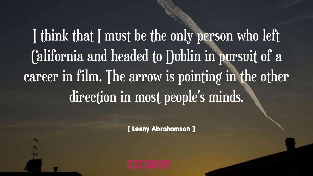 Pointing quotes by Lenny Abrahamson
