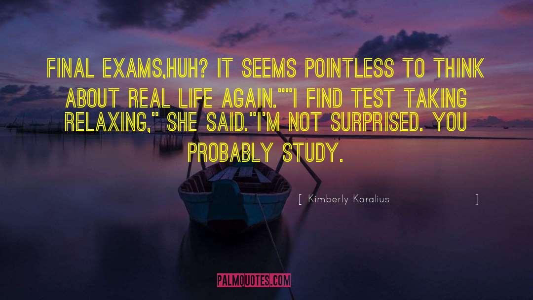 Pointless quotes by Kimberly Karalius