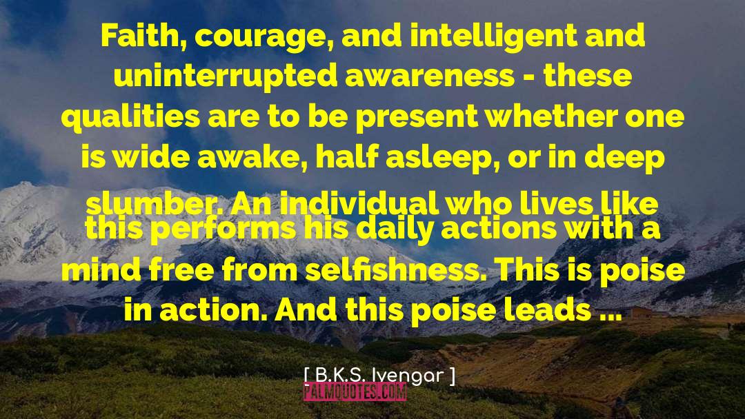 Poise quotes by B.K.S. Iyengar