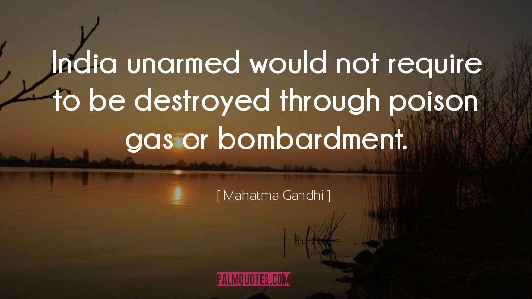 Poison Gas quotes by Mahatma Gandhi