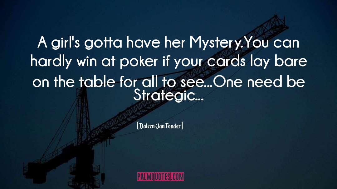Poker quotes by Daleen Van Tonder