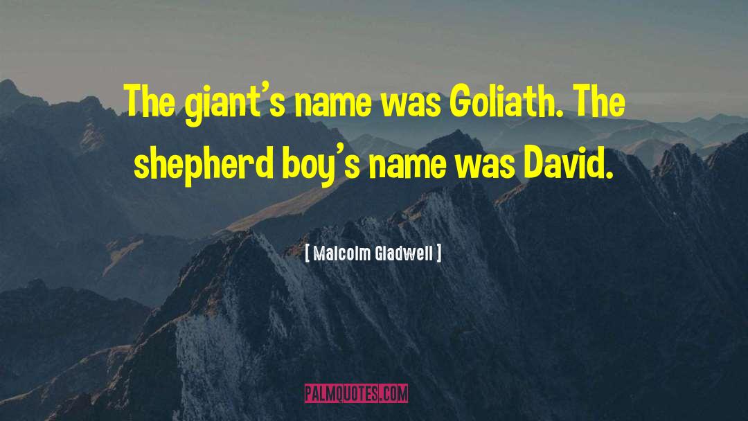 Pokonal Goliath quotes by Malcolm Gladwell