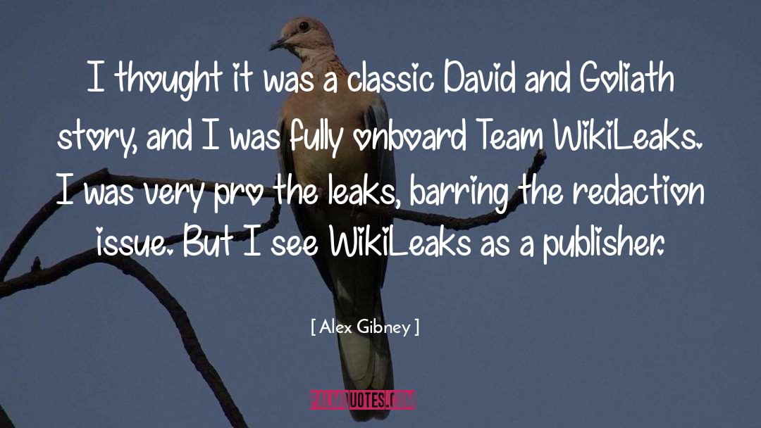 Pokonal Goliath quotes by Alex Gibney