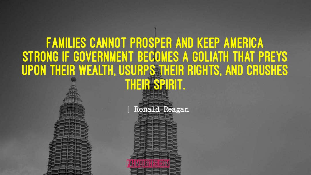 Pokonal Goliath quotes by Ronald Reagan