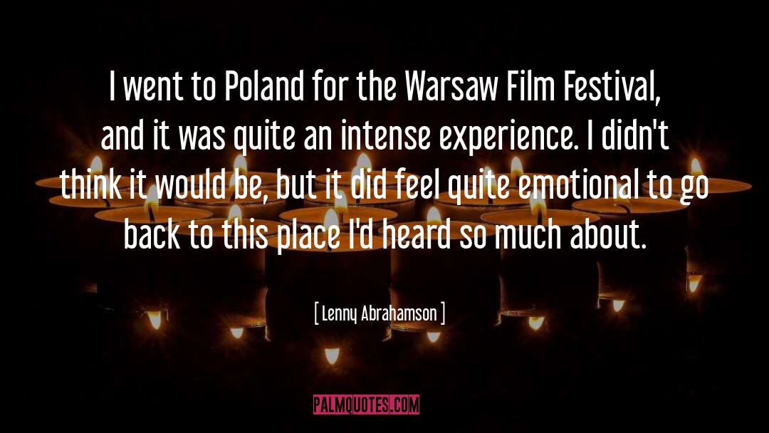 Poland quotes by Lenny Abrahamson