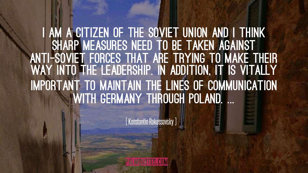 Poland quotes by Konstantin Rokossovsky