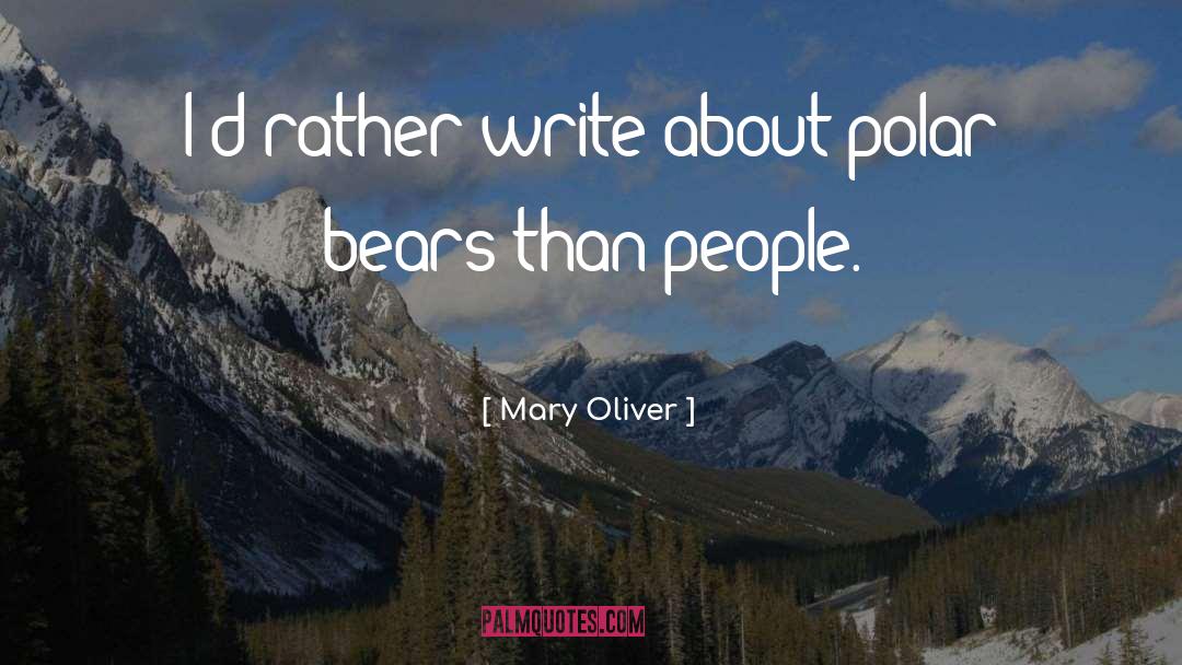 Polar quotes by Mary Oliver