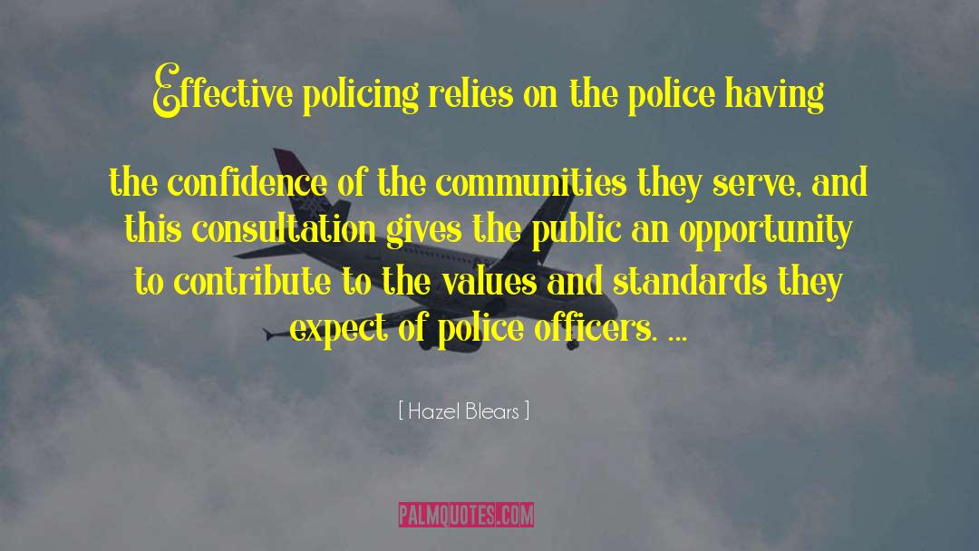 Police Department quotes by Hazel Blears