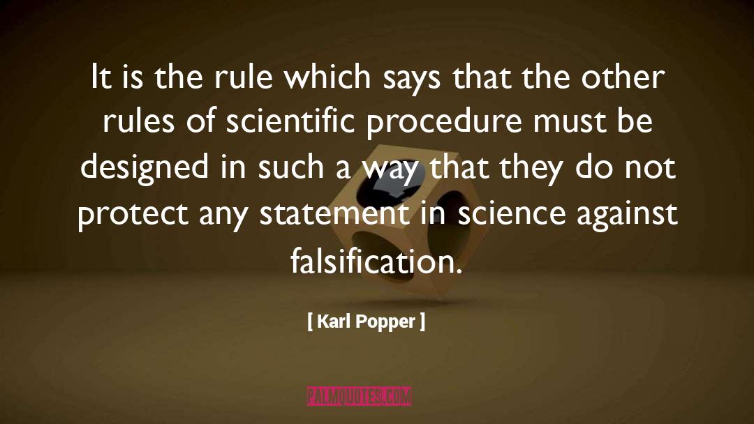Police Procedures quotes by Karl Popper