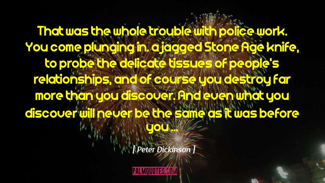 Police Work quotes by Peter Dickinson