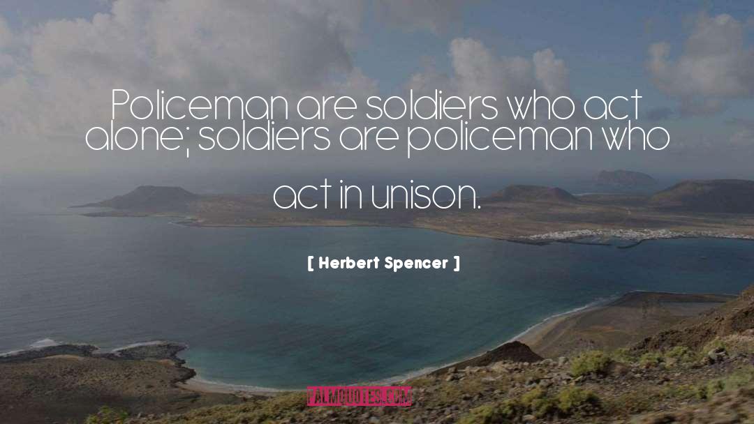 Policemen quotes by Herbert Spencer