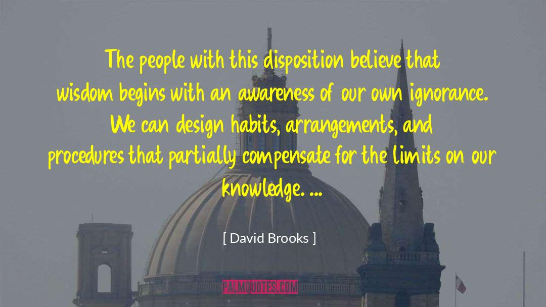Policies And Procedures quotes by David Brooks