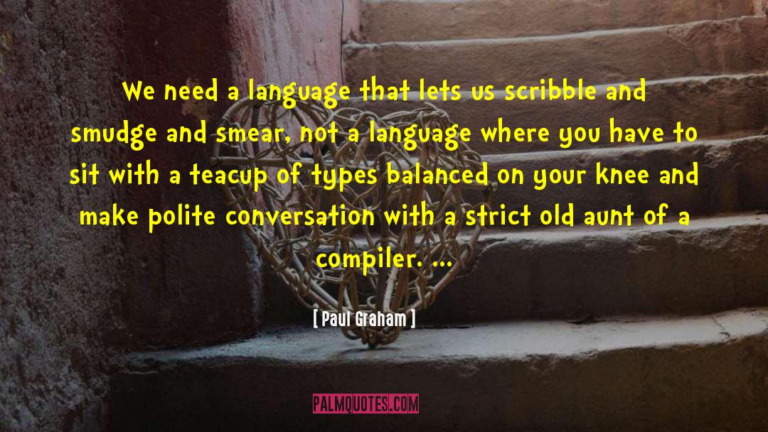 Polite Conversation quotes by Paul Graham