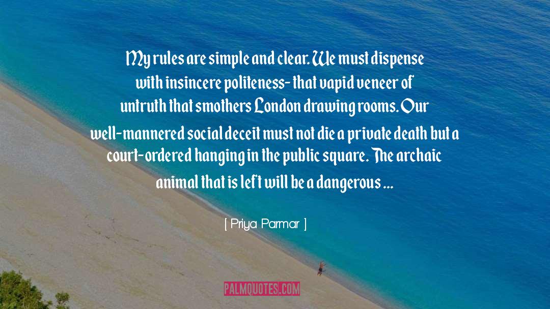 Politeness quotes by Priya Parmar