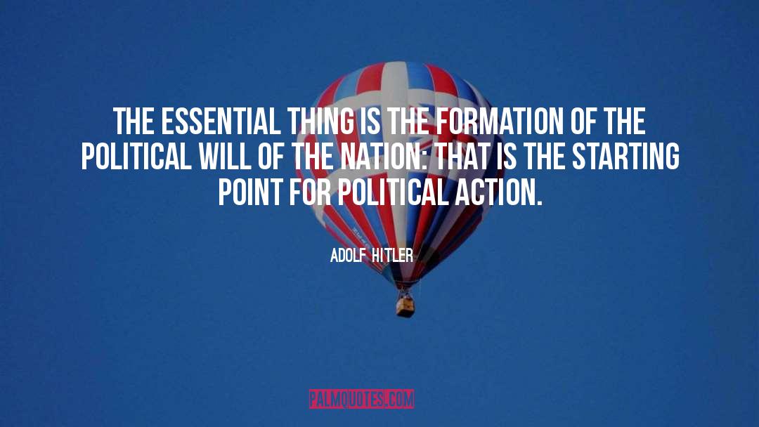 Political Action quotes by Adolf Hitler