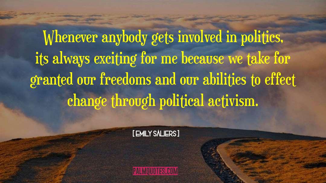 Political Activism quotes by Emily Saliers