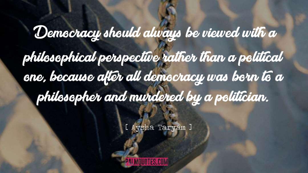 Political Analysis quotes by Aysha Taryam