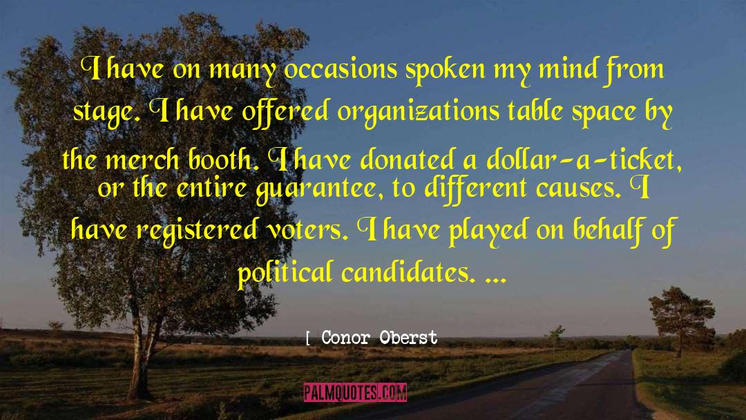 Political Candidates quotes by Conor Oberst