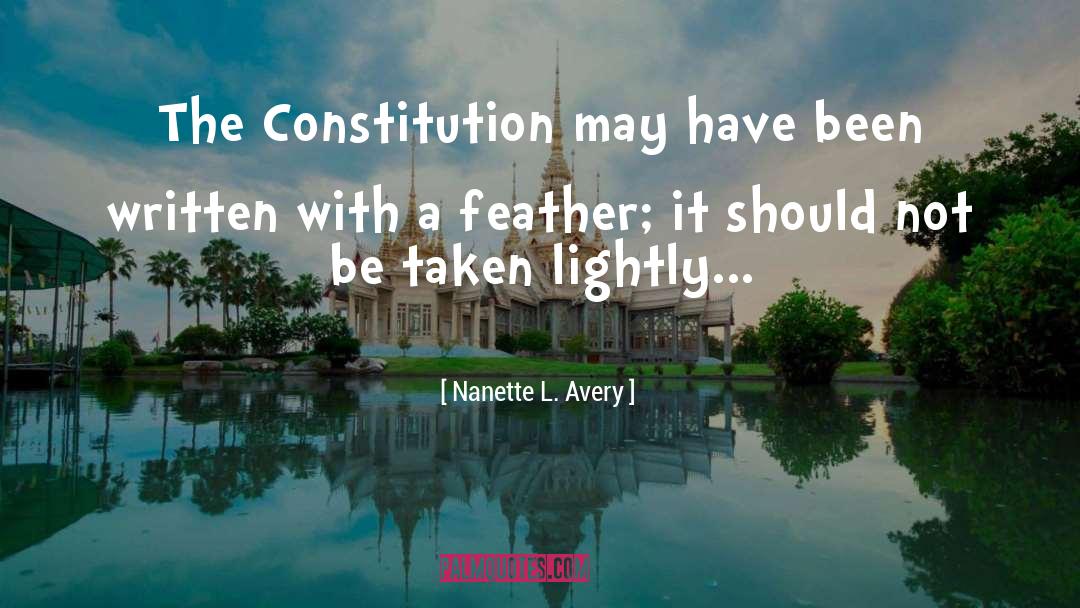 Political Commentary quotes by Nanette L. Avery