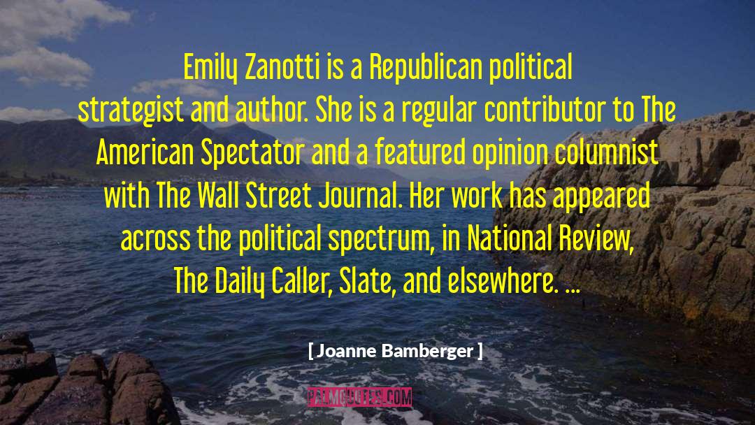 Political Conscience quotes by Joanne Bamberger