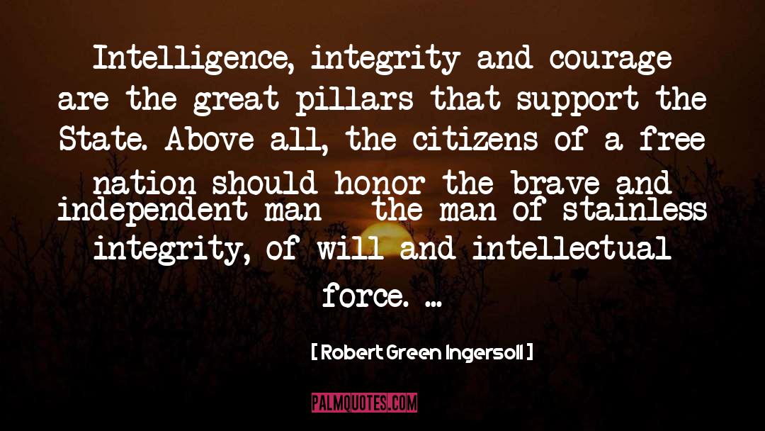 Political Courage quotes by Robert Green Ingersoll