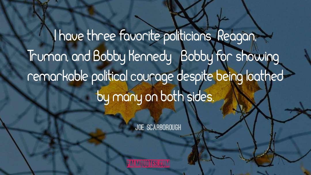 Political Courage quotes by Joe Scarborough
