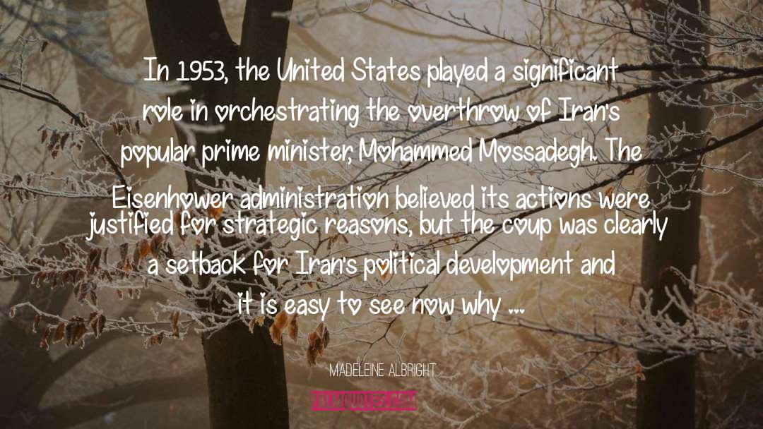 Political Development quotes by Madeleine Albright