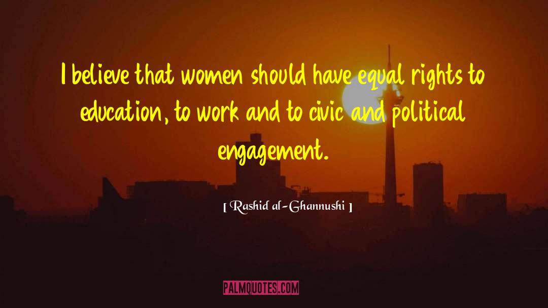 Political Engagement quotes by Rashid Al-Ghannushi
