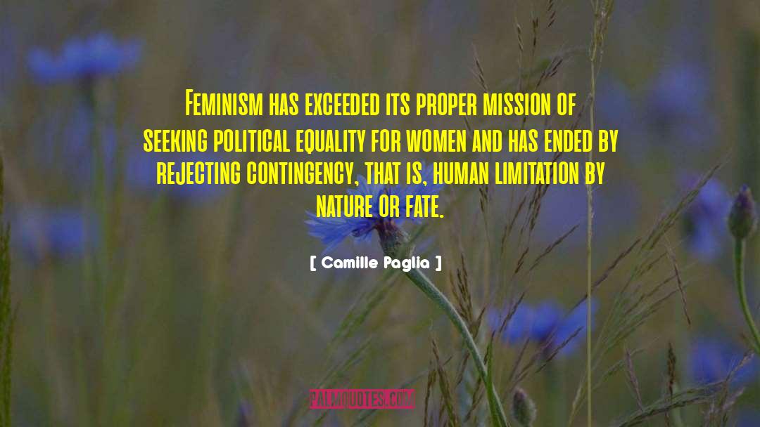 Political Equality quotes by Camille Paglia