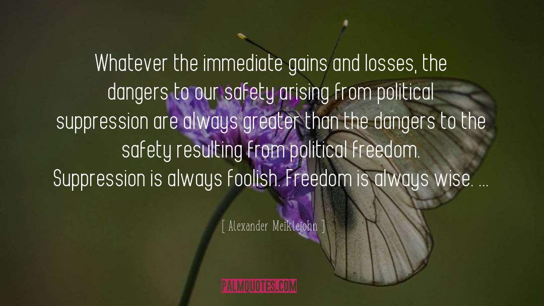 Political Freedom quotes by Alexander Meiklejohn