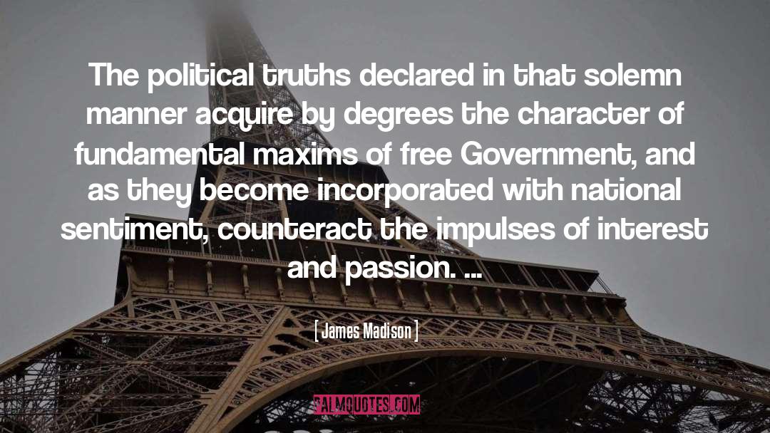 Political Ideology quotes by James Madison