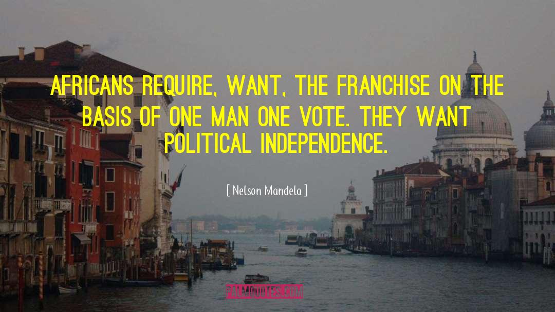 Political Independence quotes by Nelson Mandela