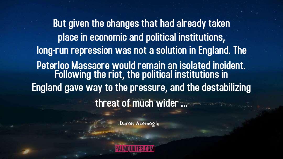 Political Institutions quotes by Daron Acemoglu