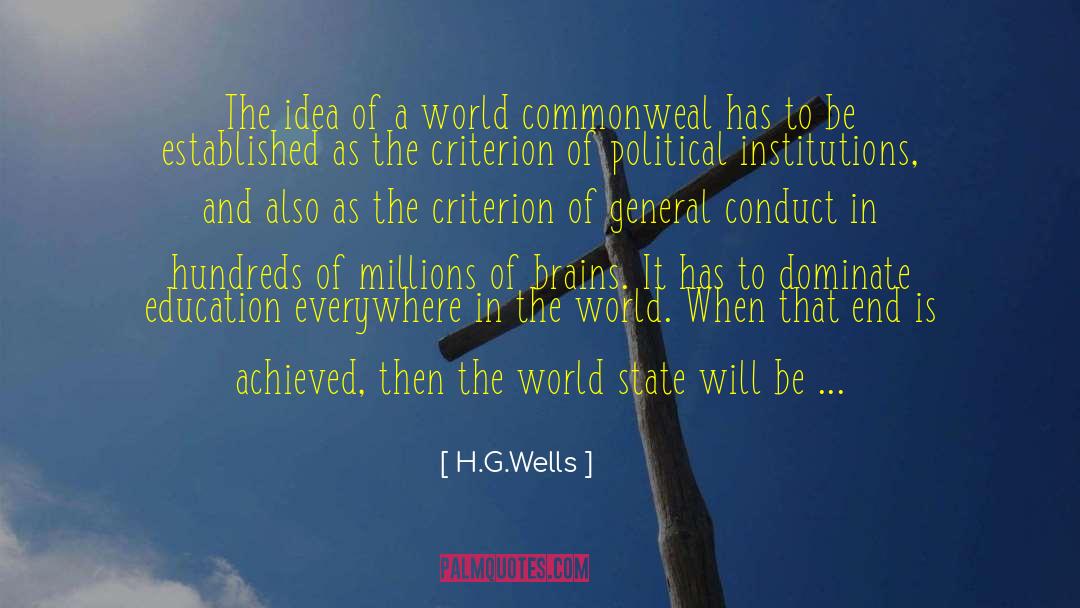 Political Institutions quotes by H.G.Wells