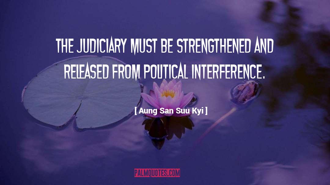 Political Interference quotes by Aung San Suu Kyi