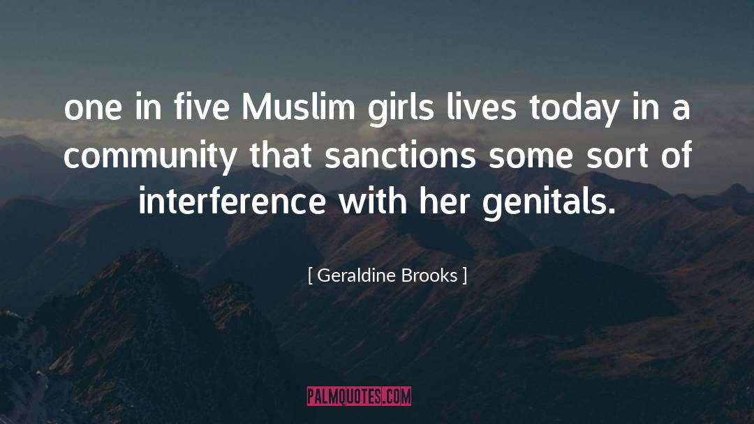 Political Interference quotes by Geraldine Brooks