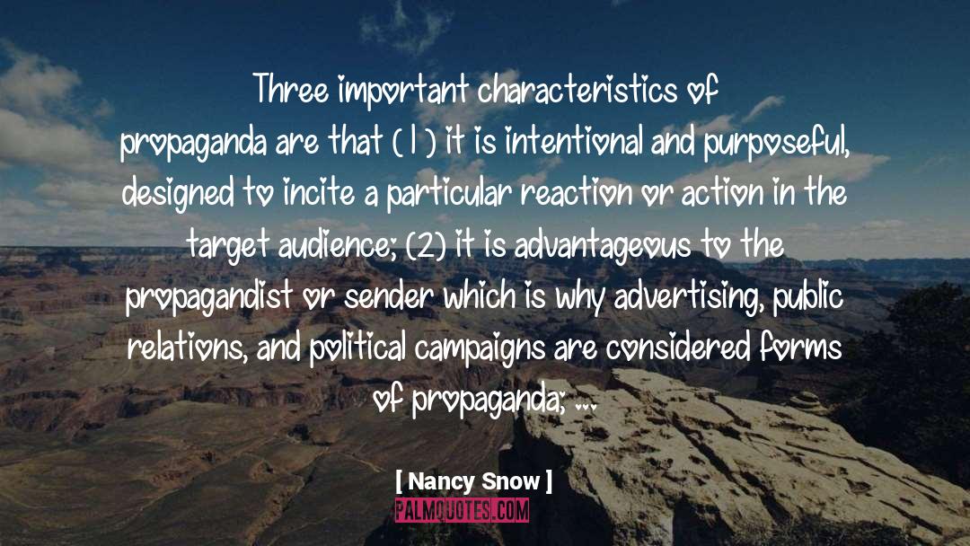 Political Issues quotes by Nancy Snow