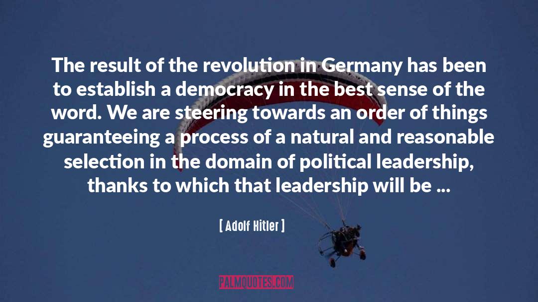 Political Leadership quotes by Adolf Hitler