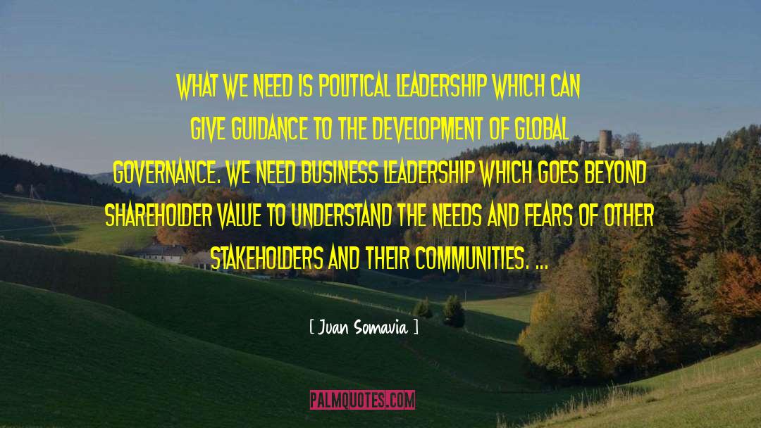 Political Leadership quotes by Juan Somavia