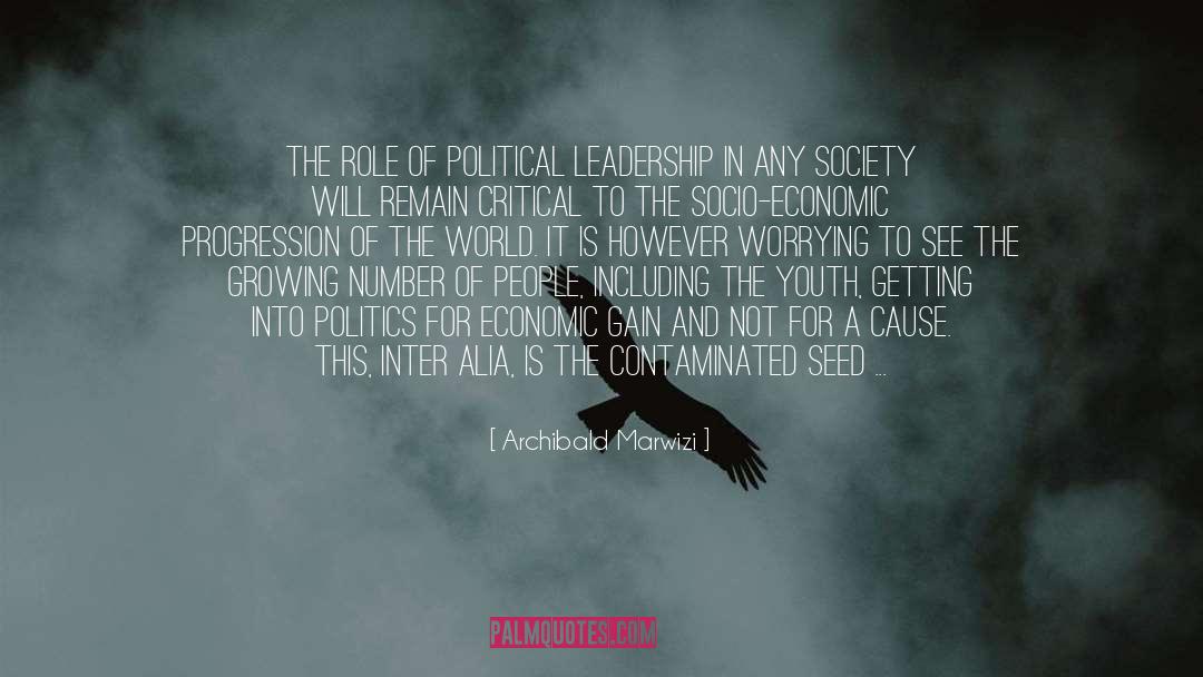 Political Leadership quotes by Archibald Marwizi