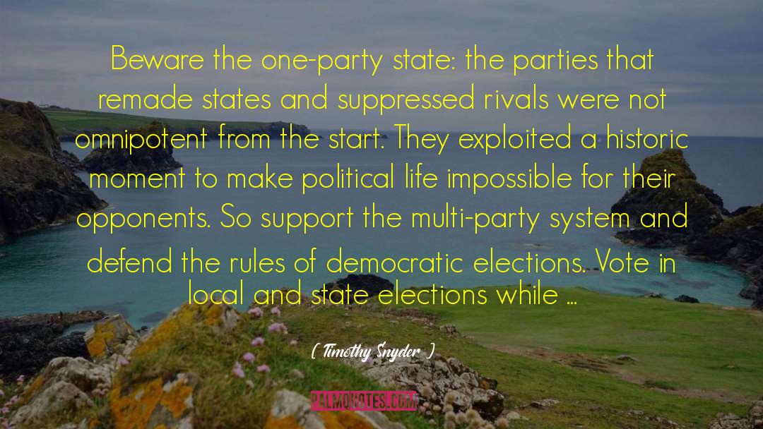 Political Life quotes by Timothy Snyder
