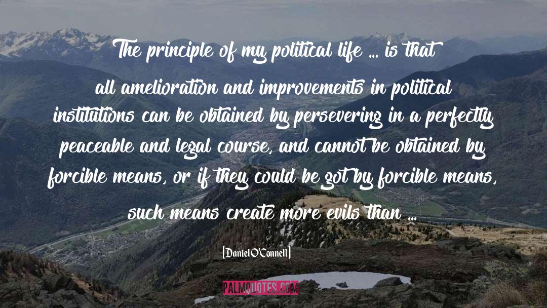 Political Life quotes by Daniel O'Connell