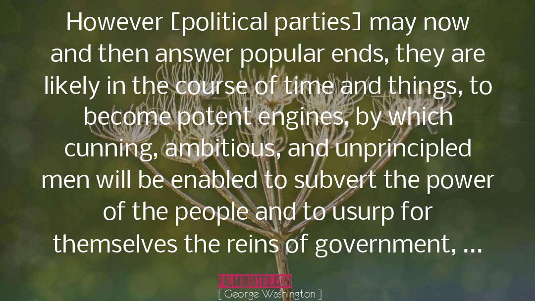 Political Parties quotes by George Washington