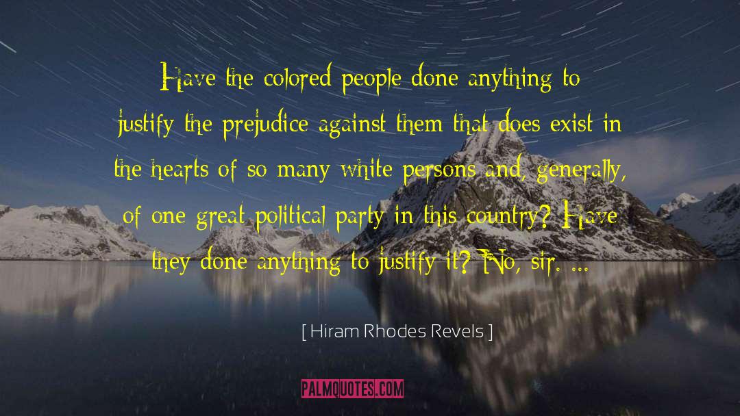 Political Party quotes by Hiram Rhodes Revels